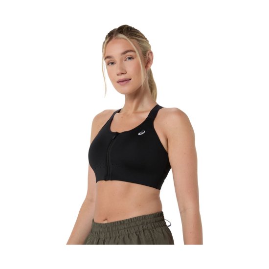 ASICS - Reggiseno con zip Road Combination