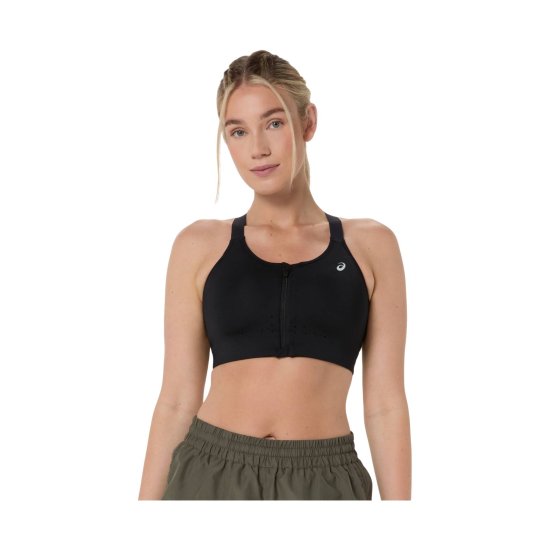 ASICS - Reggiseno con zip Road Combination