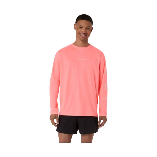 ASICS - T-shirt maniche lunghe Fujitrail logo uomo