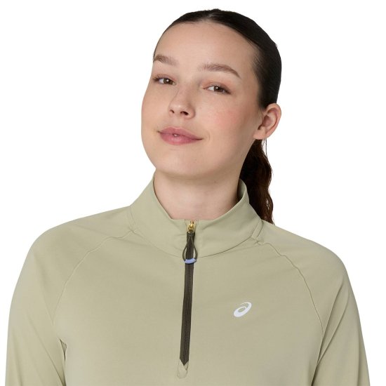 ASICS - Maglia a maniche lunghe Nagino Run 1/4 zip donna
