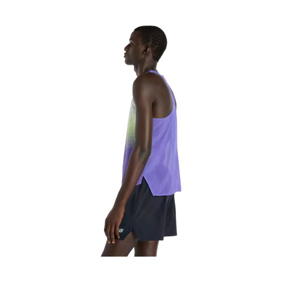 NEW BALANCE - Canotta Race Day Ultra Light Printed Single uomo