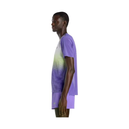 NEW BALANCE - T-shirt Race Day Ultra Leggera Stampata uomo