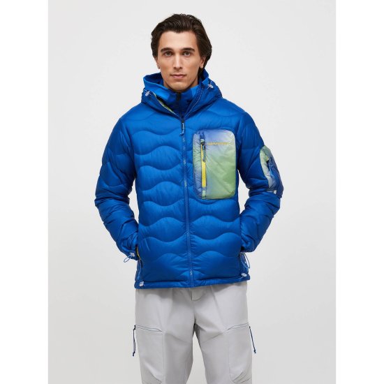 PEAK PERFORMANCE - Piumino Helium AOP Utility Down Hood uomo