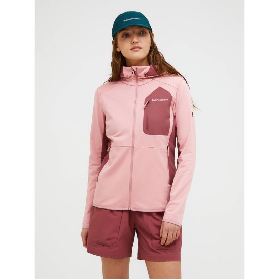 PEAK PERFORMANCE - Pile tecnica Utility Light Zip Hood donna