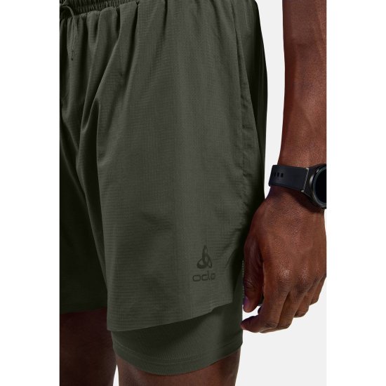 ODLO - Pantaloncino da running 2 in 1 Zeroweight uomo
