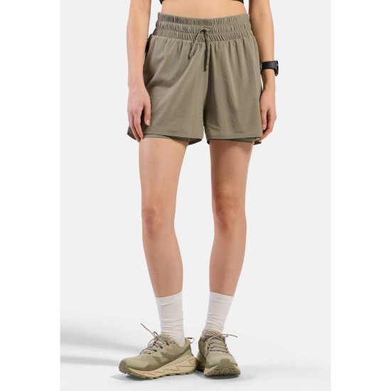 ODLO - Pantaloncino da corsa 2 in 1 Zeroweight donna