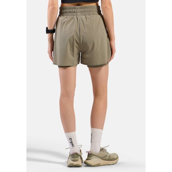 ODLO - Pantaloncino da corsa 2 in 1 Zeroweight donna