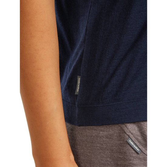 ICEBREAKER - T-shirt scollo a V 150 Tech Lite Relax V Neck donna