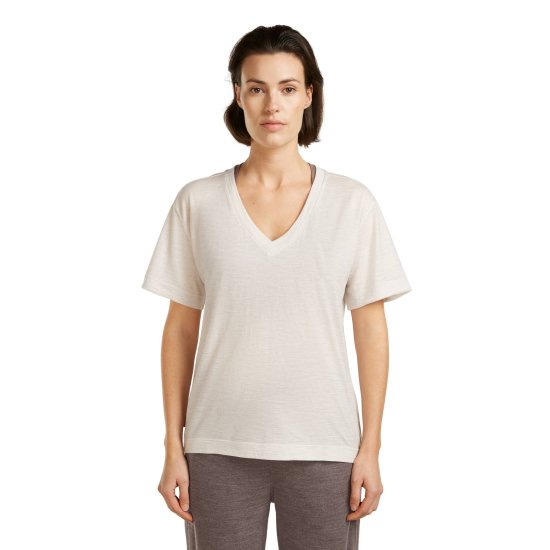 ICEBREAKER - T-shirt scollo a V 150 Tech Lite Relax V Neck donna
