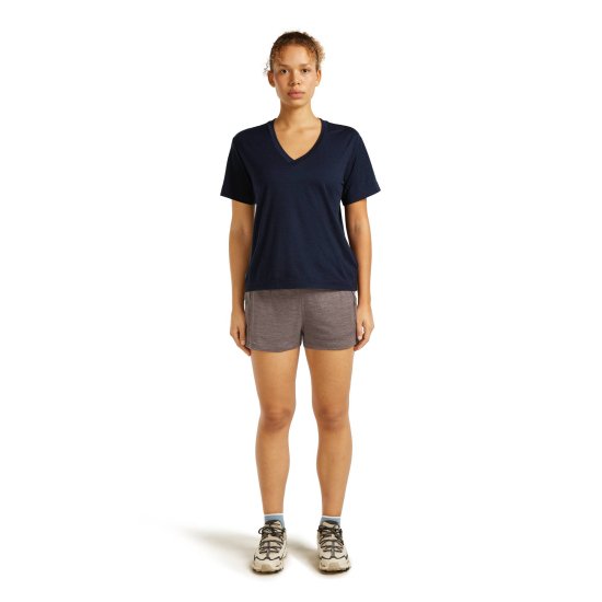 ICEBREAKER - T-shirt scollo a V 150 Tech Lite Relax V Neck donna