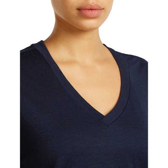 ICEBREAKER - T-shirt scollo a V 150 Tech Lite Relax V Neck donna