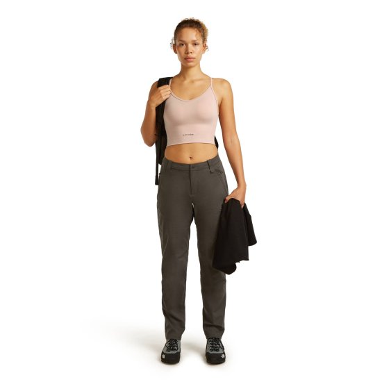 ICEBREAKER - Reggiseno Merino 260 senza cuciture a coste canotta con spalline sottili donna