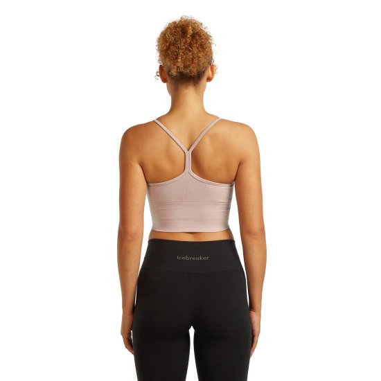 ICEBREAKER - Reggiseno Merino 260 senza cuciture a coste canotta con spalline sottili donna