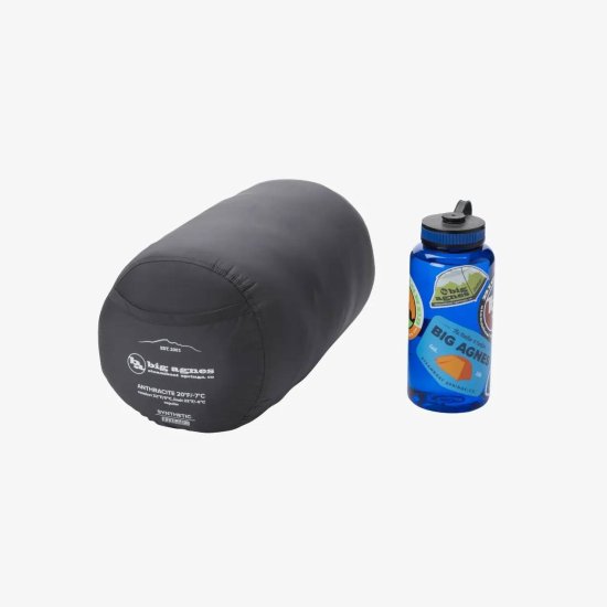 BIG AGNES - Sacco a pelo Anthracite 20 Alpenglow Regular
