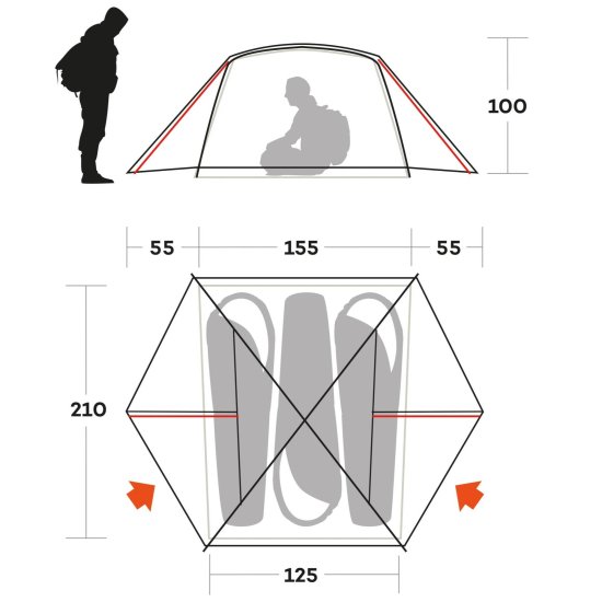 FERRINO - Tenda Blow 3 posti