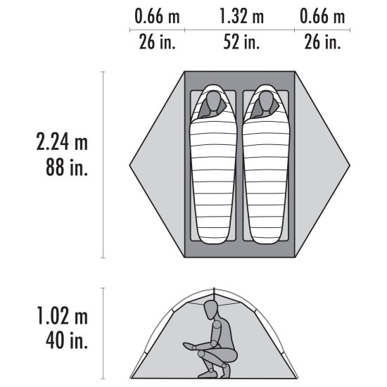 MSR - Tenda Hubba Hubba HD 2 persone