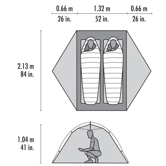MSR - Tenda Elixir 2 posti