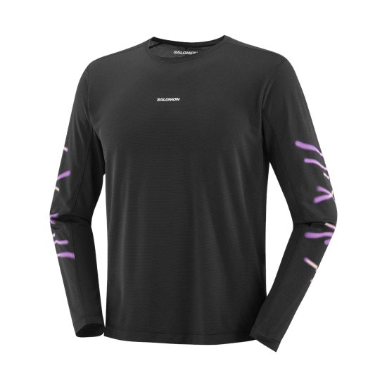 SALOMON - Maglia a maniche lunghe Shakeout Core Graphic Shakeout uomo