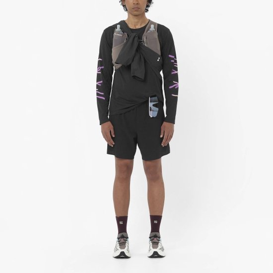 SALOMON - Maglia a maniche lunghe Shakeout Core Graphic Shakeout uomo