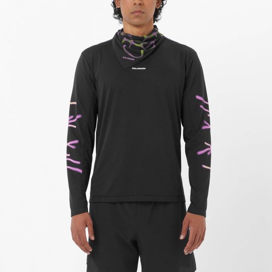 SALOMON - Maglia a maniche lunghe Shakeout Core Graphic Shakeout uomo