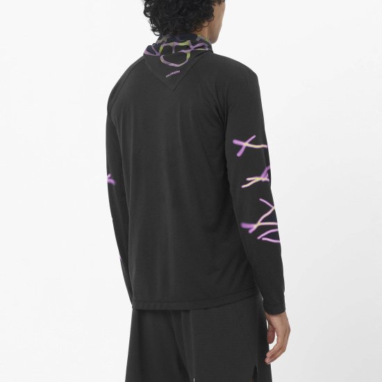 SALOMON - Maglia a maniche lunghe Shakeout Core Graphic Shakeout uomo