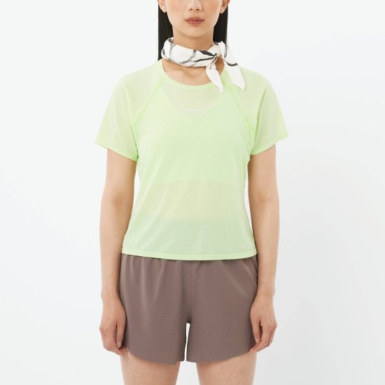 SALOMON - T-shirt Shakeout Air Cropped donna