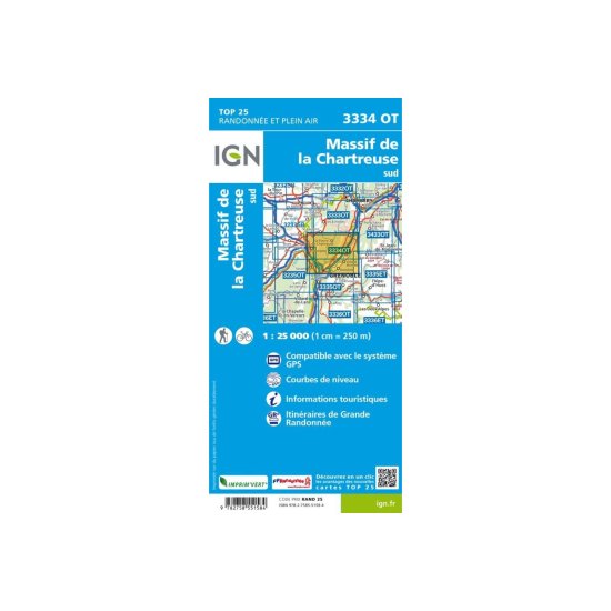 IGN - 3334OTR MASSICCIO DELLA CHARTREUSE MERIDIONALE