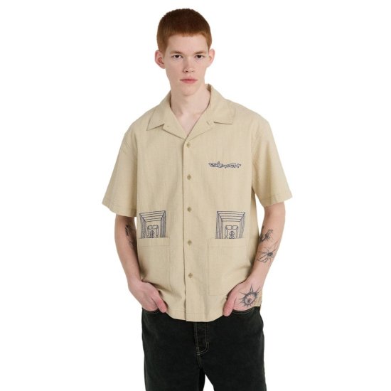 ELEMENT - Camicia Seersucker Embroidery uomo