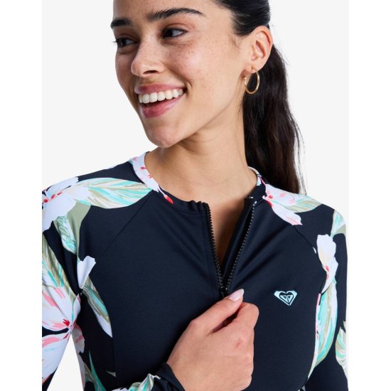ROXY - Lycra con zip a maniche lunghe
