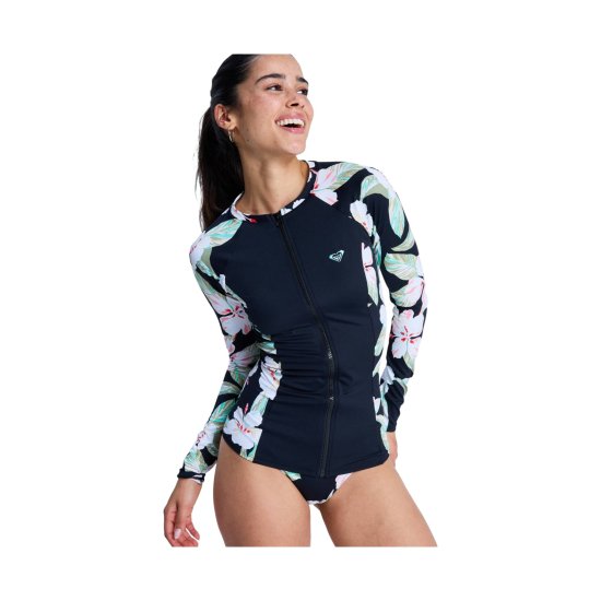 ROXY - Lycra con zip a maniche lunghe