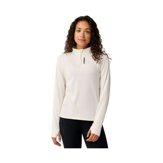 BROOKS - Felpa termica Momentum Thermal 1/4 Zip donna