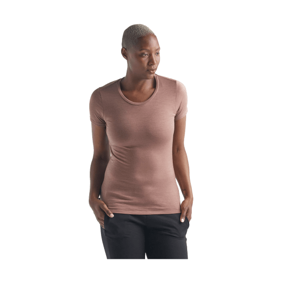 ICEBREAKER - T-SHIRT MANICHE CORTE TECH LITE SCOLLO TONDO DONNA
