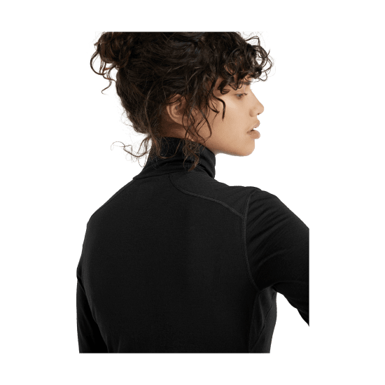 ICEBREAKER - T-SHIRT MANICHE LUNGHE 200 OASIS MEZZA ZIP DONNA