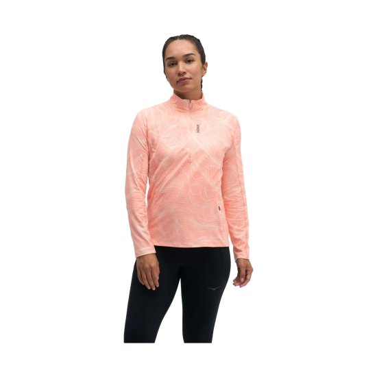 HOKA - Felpa Skyform mezza zip donna
