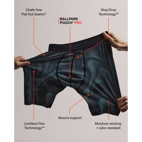 SAXX - Boxer Saxx Smooth Flex Light Compression Long Brief uomo