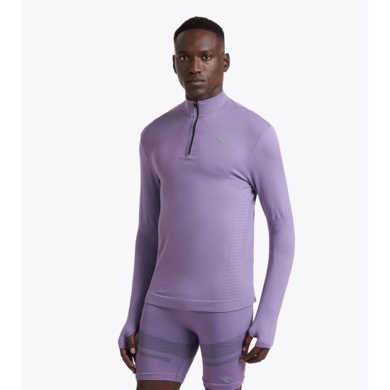 DIADORA - T-shirt maniche lunghe 1/2 Zip Stratouno uomo