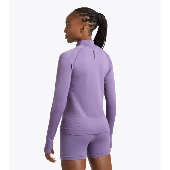 DIADORA - Maglia a maniche lunghe 1/2 Zip Stratouno donna