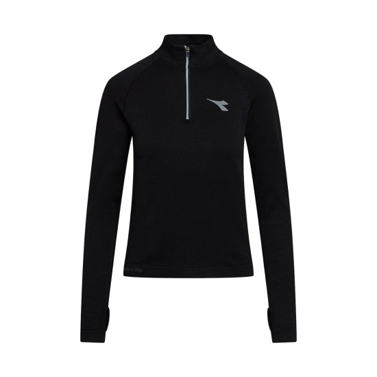 DIADORA - Maglia a maniche lunghe 1/2 Zip Stratouno donna