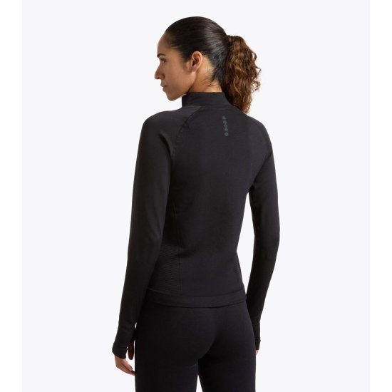 DIADORA - Maglia a maniche lunghe 1/2 Zip Stratouno donna