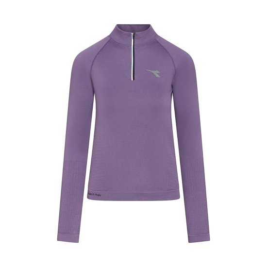 DIADORA - Maglia a maniche lunghe 1/2 Zip Stratouno donna