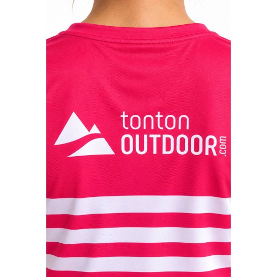 TONTON OUTDOOR - Maglietta a righe da marinaio Ottobre Rosa Unisex