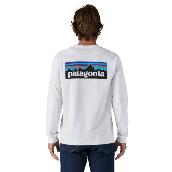 PATAGONIA - T-SHIRT MANICHE LUNGHE P-6 LOGO RESPONSIBILI-TEE UOMO
