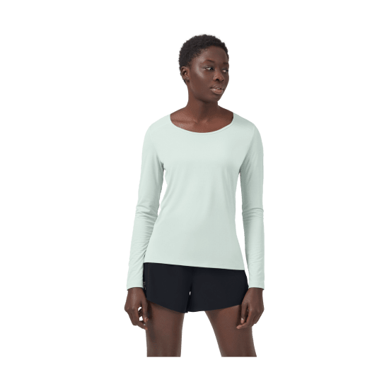 ON - T-SHIRT PERFORMANCE MANICHE LUNGHE DONNA BIANCA