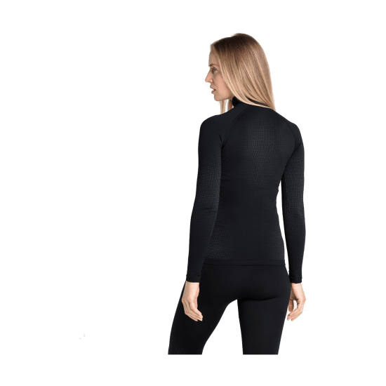 ODLO - SOTTOSTRATO TOP TURTLE COLLO MEZZA ZIP DONNA