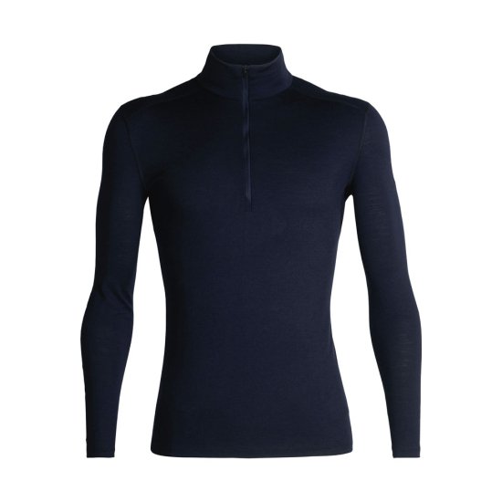ICEBREAKER - INTIMO IN LANA MERINO 200 OASIS COLLO MEZZA-ZIP UOMO