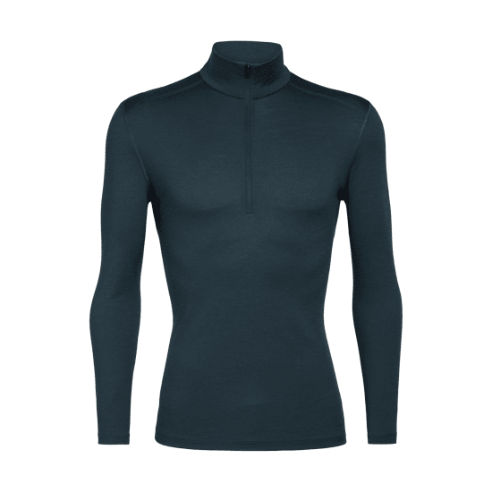 ICEBREAKER - INTIMO IN LANA MERINO 200 OASIS COLLO MEZZA-ZIP UOMO