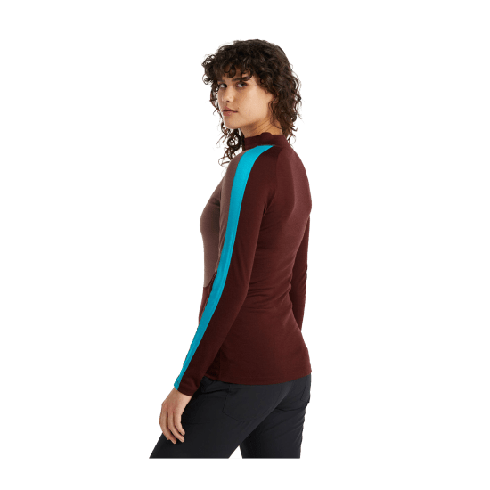 ICEBREAKER - STRATO BASE 200 SONEBULA MANICHE LUNGHE COLLO ALTO DONNA