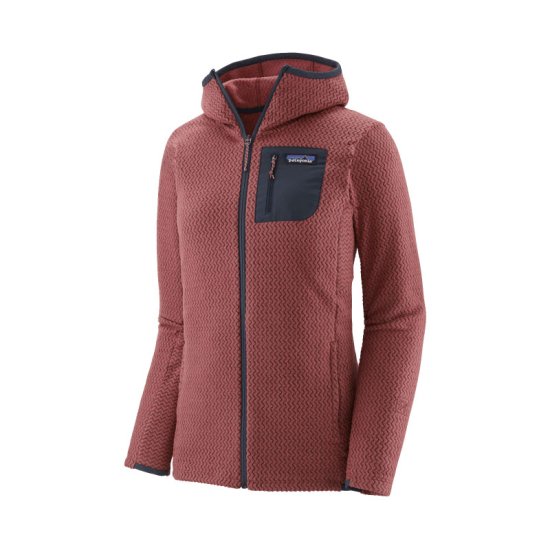 PATAGONIA - PILE R1 AIR FULL-ZIP CON CAPPUCCIO DONNA