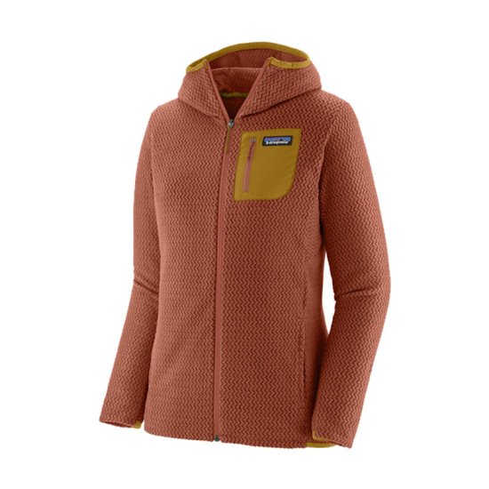 PATAGONIA - PILE R1 AIR FULL-ZIP CON CAPPUCCIO DONNA