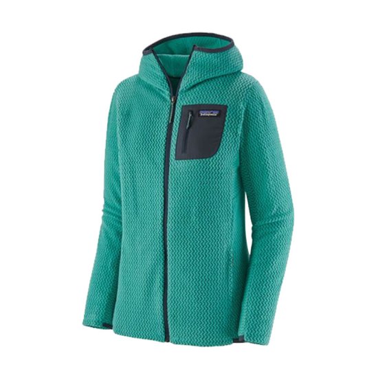 PATAGONIA - PILE R1 AIR FULL-ZIP CON CAPPUCCIO DONNA
